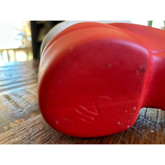 Vintage Ceramic Santa Boot Planter Or Candy Dish - Picture 6 of 11